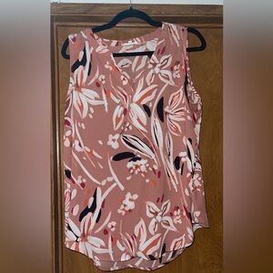 Maurices Pink Floral Blouse